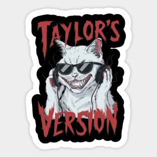 taylors cat version Sticker